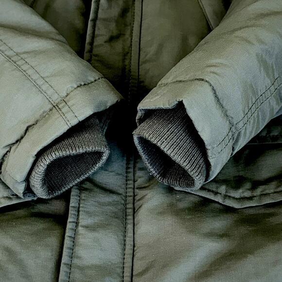 Swiss Alps Youth Boy Puffer Coat Jacket Winter Snow Fleece Hood Size 5/6 Green - Picture 6 of 11